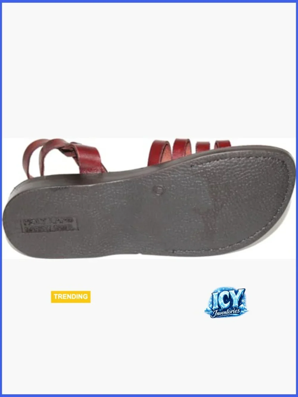 Handmade Leather Biblical Jesus Sandals Slides Jerusalem